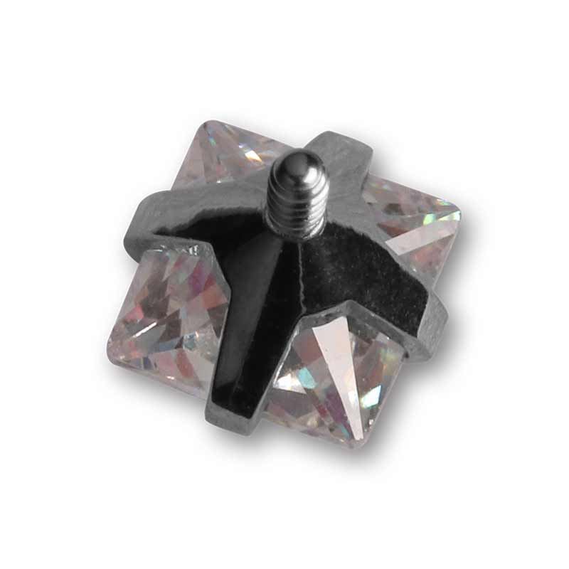 Накрутка 1.2 мм хамелеон square crystal титан
