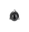 Накрутка 1.2 мм шар из Black Onyx 3 мм титан