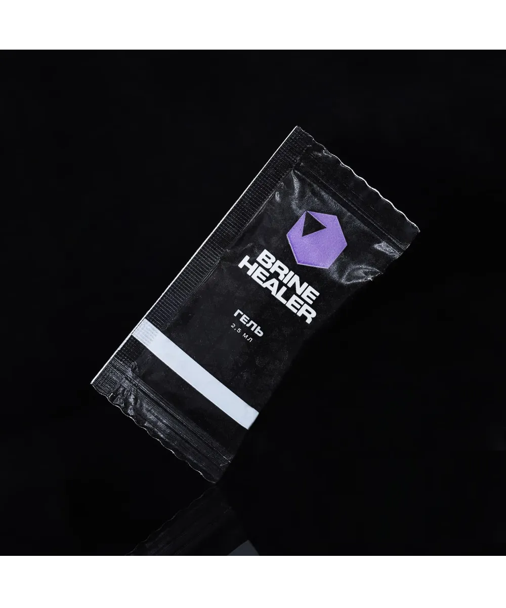 Гель Brine healer для облегчения процесса прокалывания и замены украшений саше - 2.5 мл