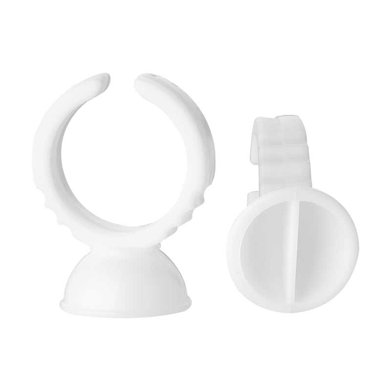 Колпачки-кольца для перманентного макияжа с разделителем 13 х 0.51 мм - 100 шт