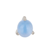 Накрутка 1.2 мм шар из Blue Onyx 3 мм титан