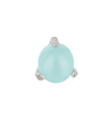 Накрутка 1.2 мм шар из Aquamarien Onyx 3 мм титан